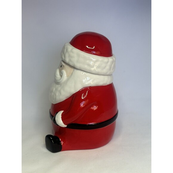 Holiday Home Santa Cookie Jar Christmas Hard To Find - Picture 5 of 9